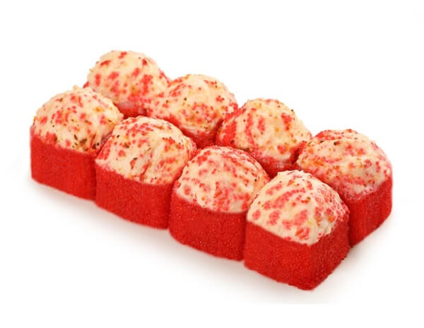 Запеченный сырный с крабом