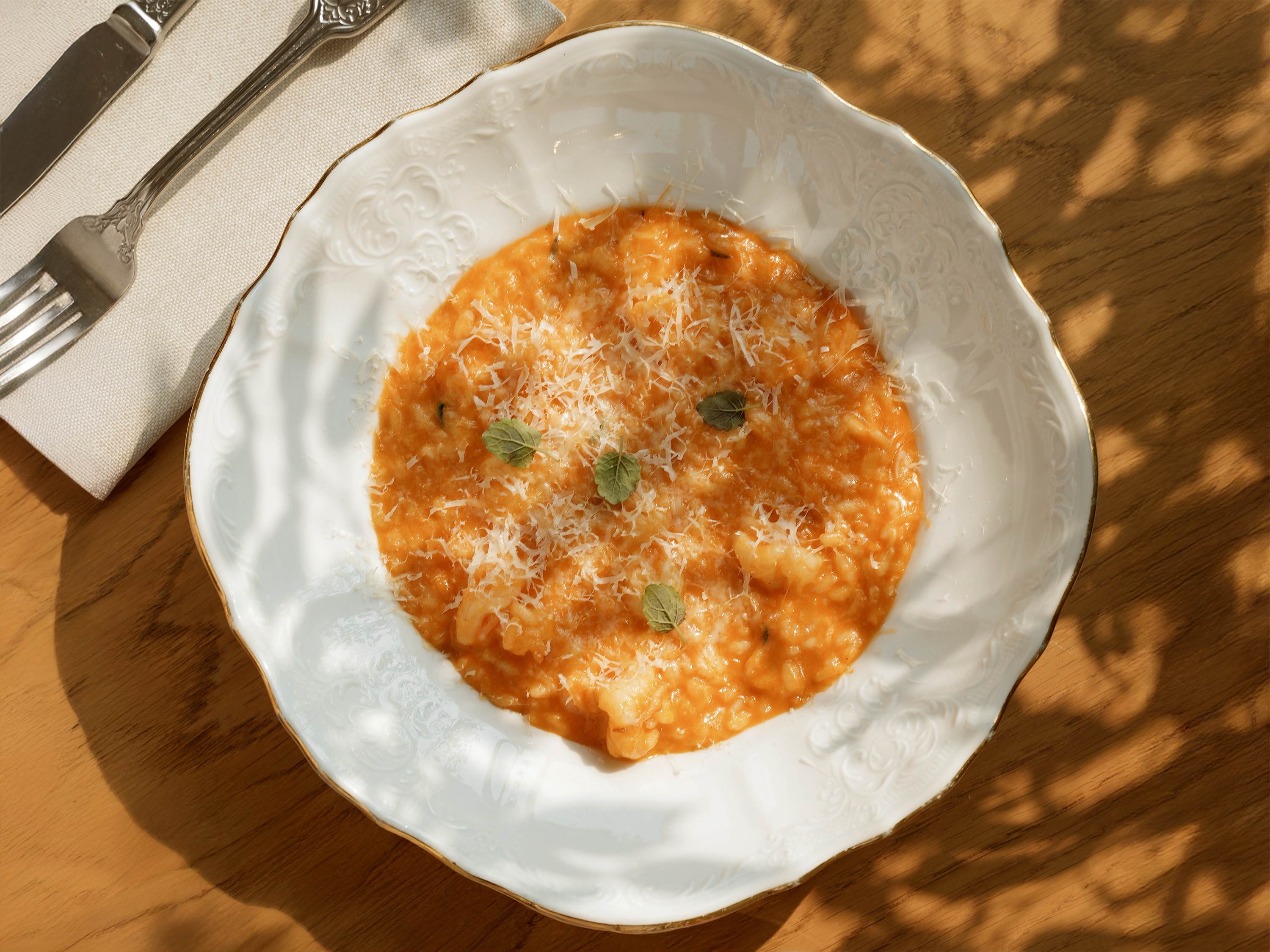 Ризотто с креветками