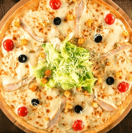 Пицца «Цезарь с курицей» 33 см