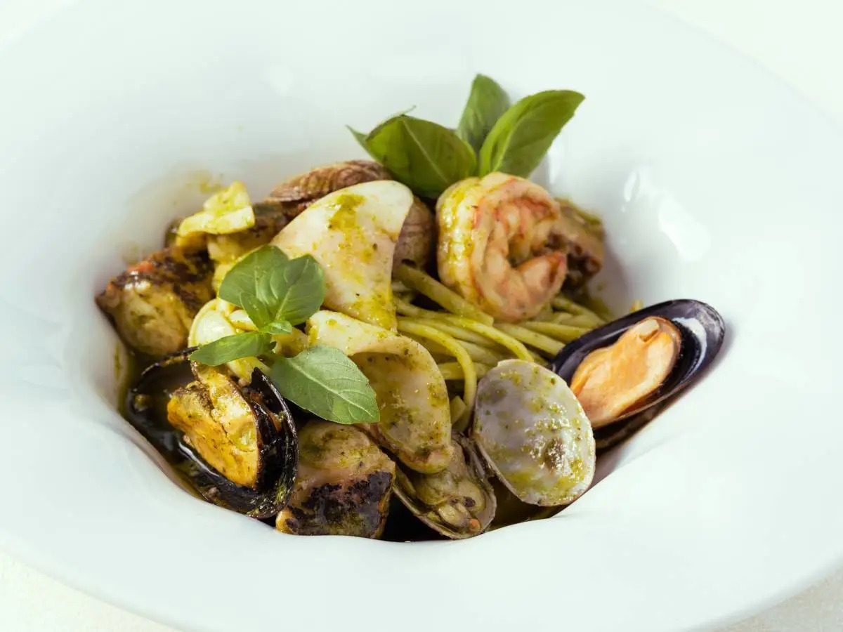 Лингвини с морепродуктами