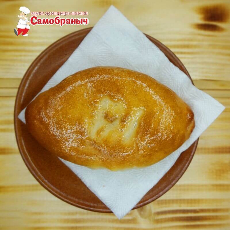 Пирожок печеный с капустой, 1 шт.