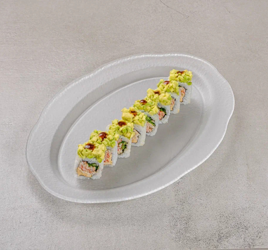 Ролл камчатский краб и авокадо