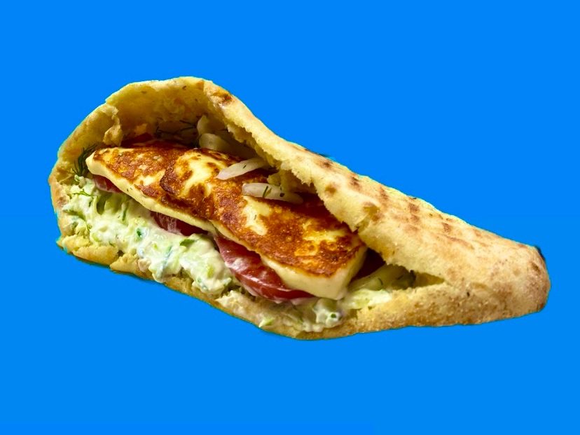 Кипрская пита сыр халлуми