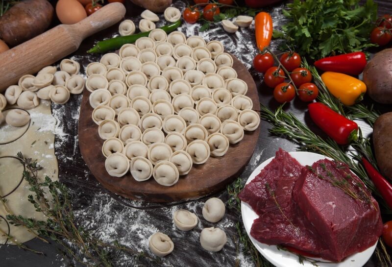 Пельмени с говядиной