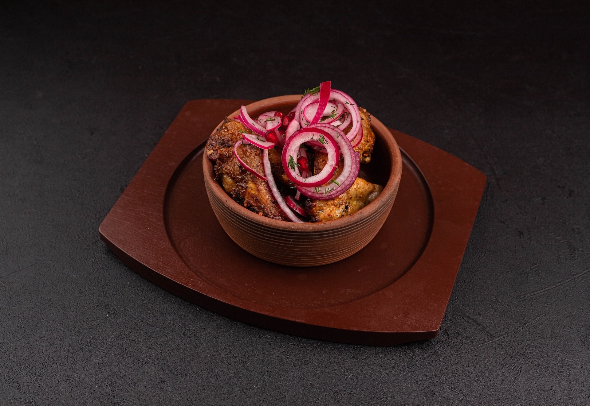 Ребрышки свиные с аджикой