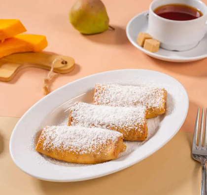 Блинчики с творогом и тыквой