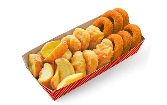 Бокс закусок с луковыми кольцами