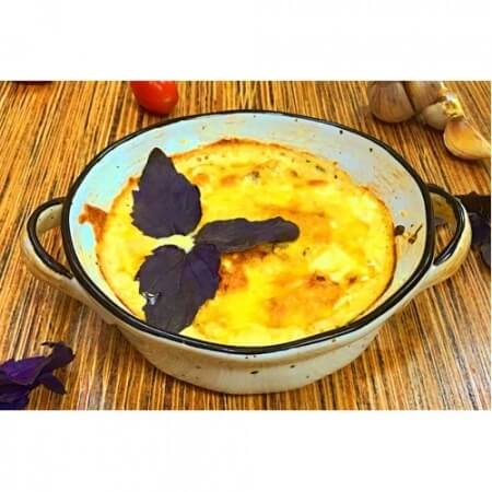 Картофель, шампиньоны, брокк и ветчина