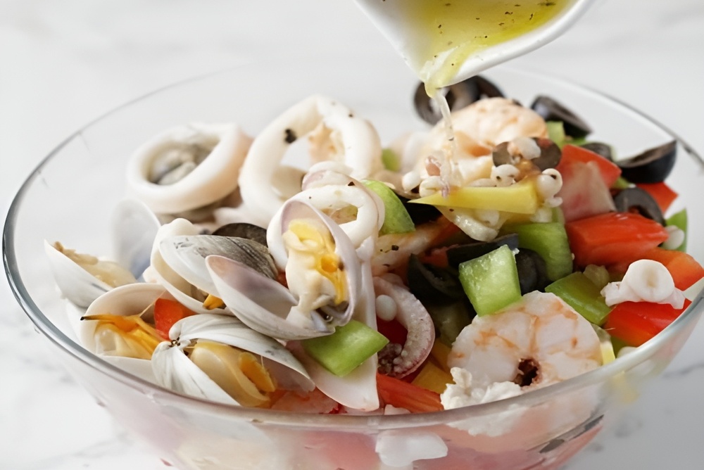 Морепродукты в китайской соусе