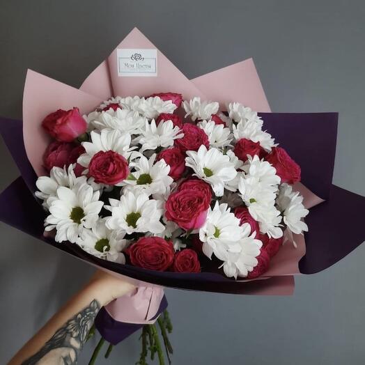 Букет из хризантем