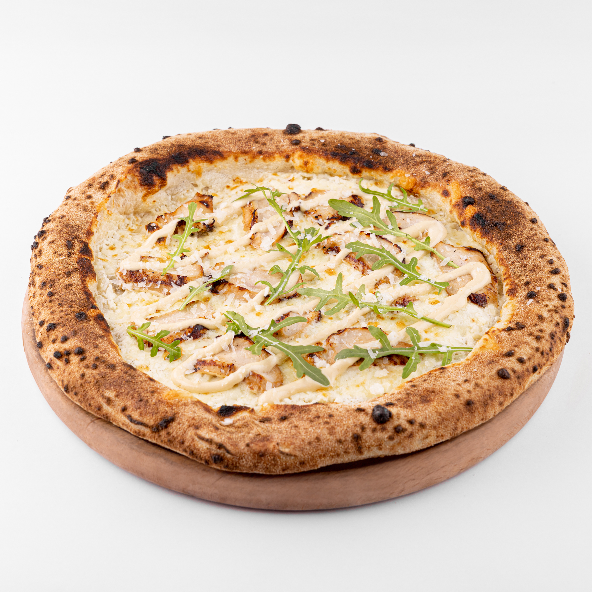 Цезарь с цыпленком и сыром грана падано