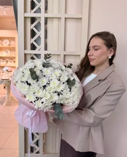 Кустовые хризантемы в упаковке
