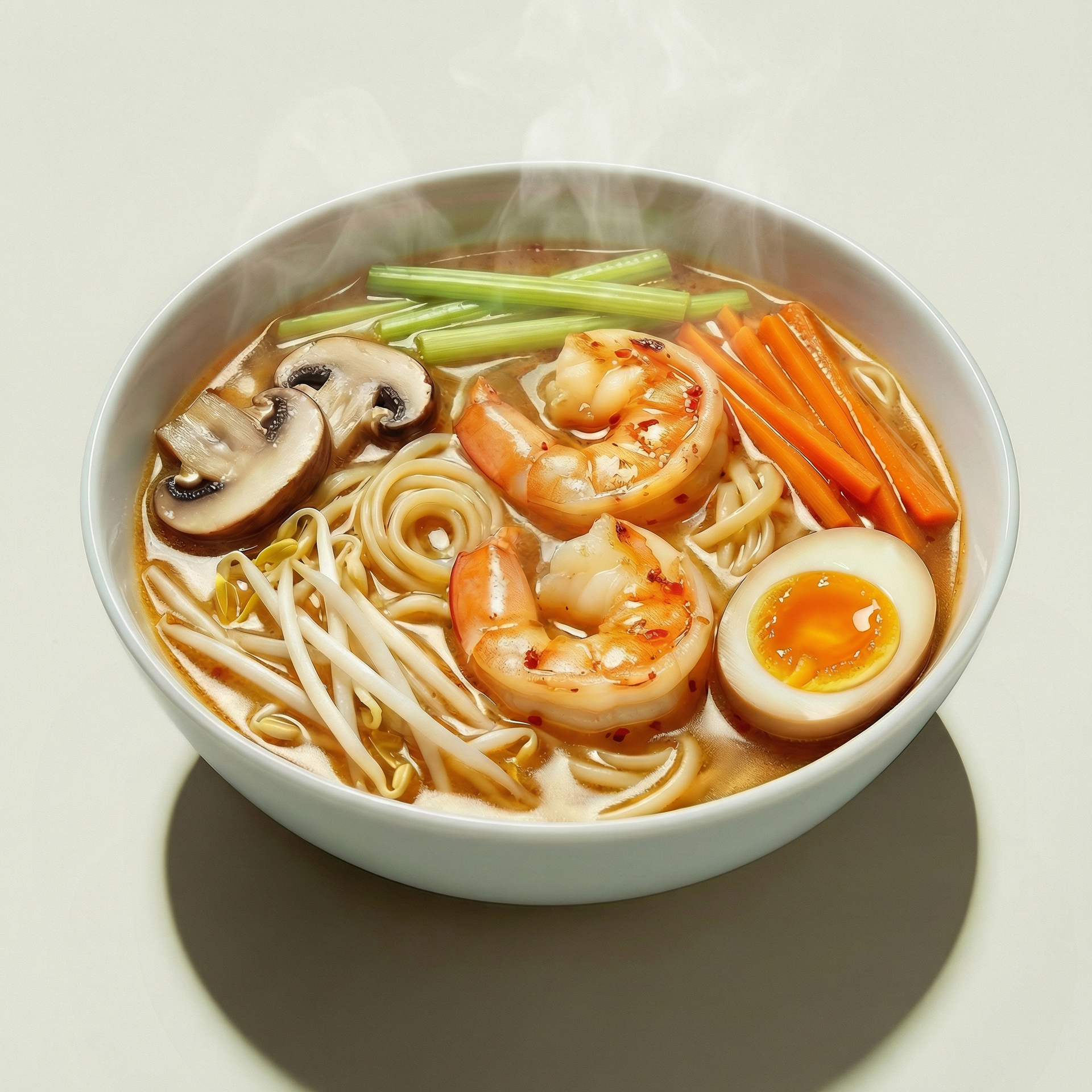 Рамен креветки классика