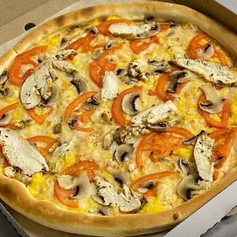 Пицца 35см Классическая с курочкой