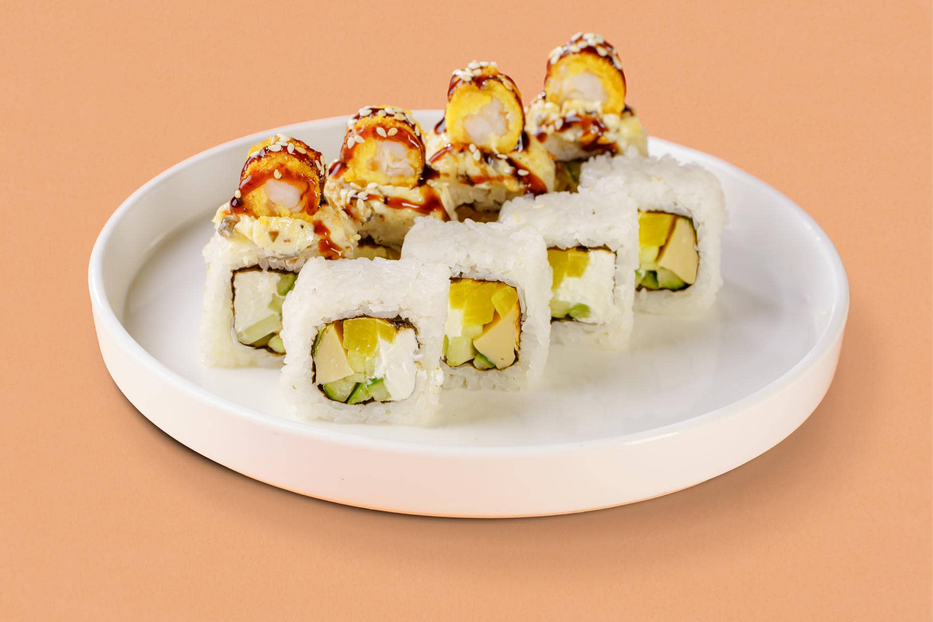 Запеченный с Креветкой и Угрем