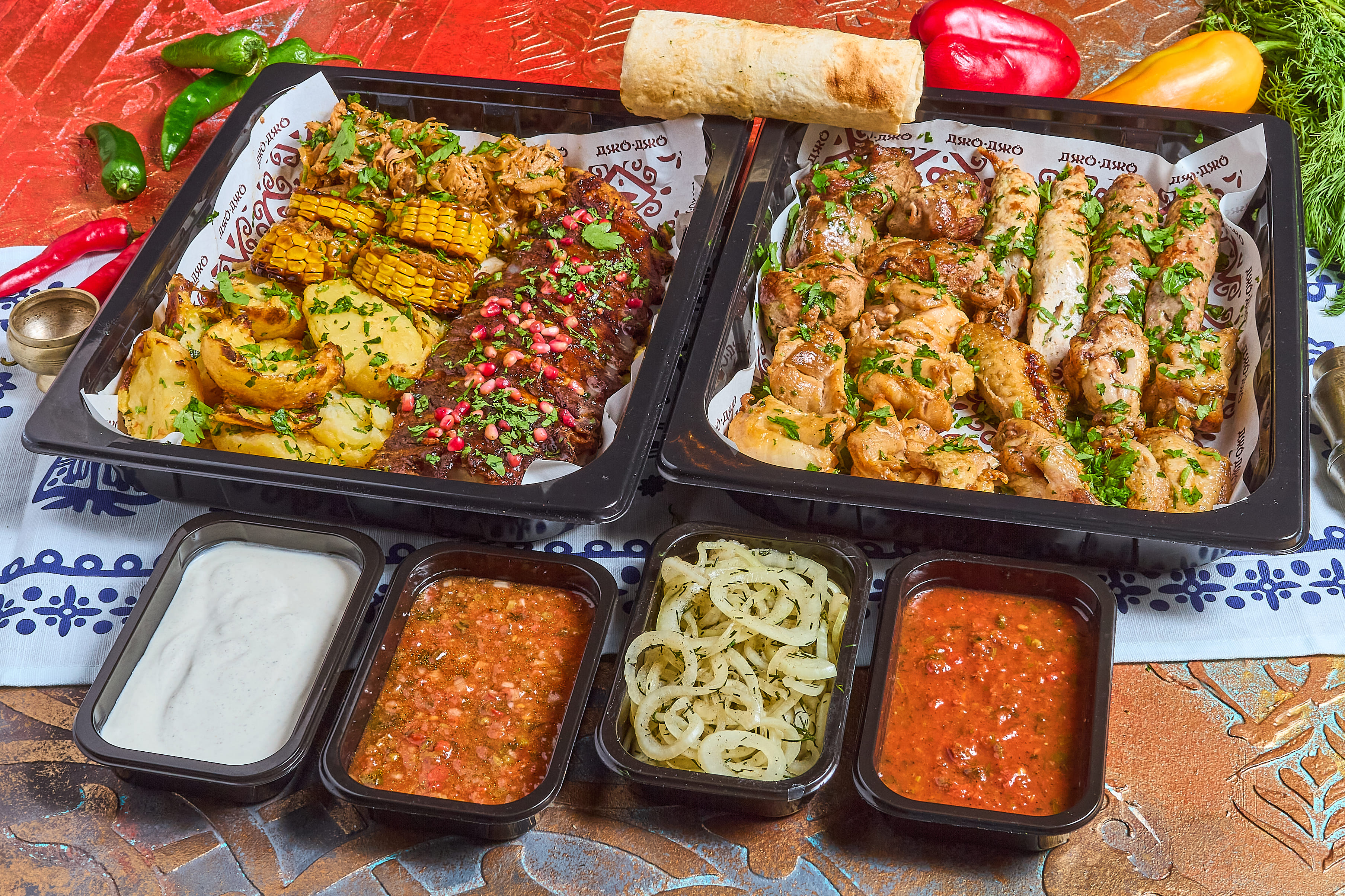 Мясной пир "Сахли" - 4 персоны