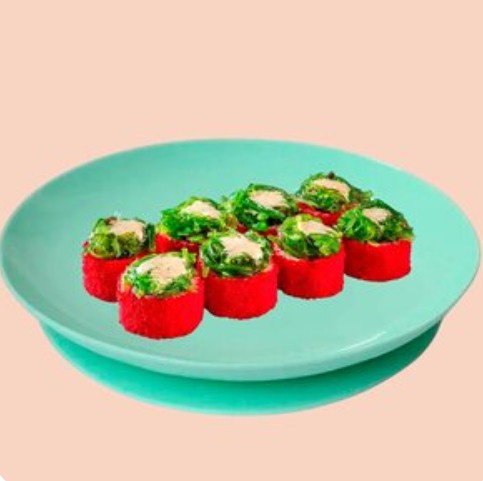 Ролл Япония ред с чукой и лососем