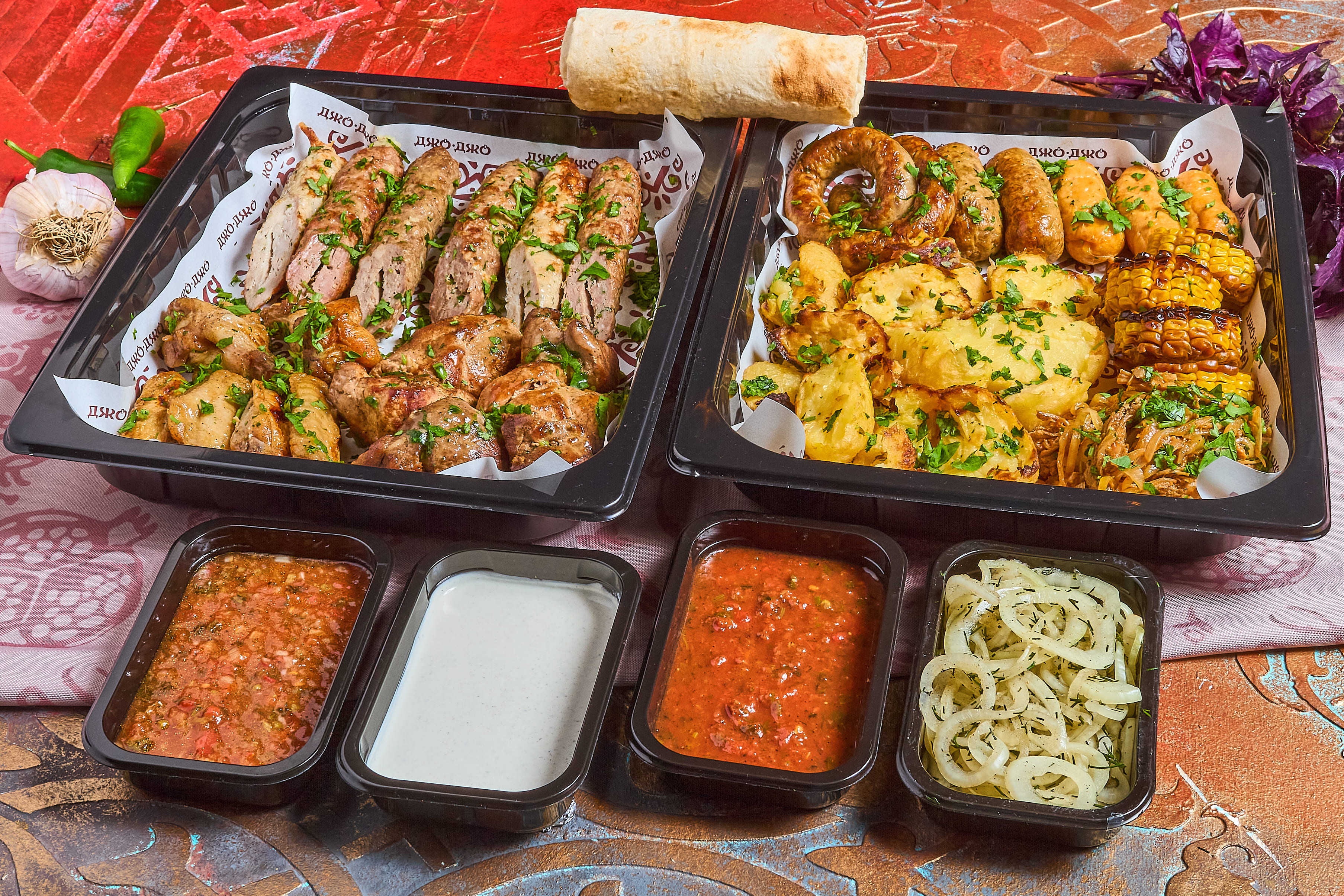 Мясная трапеза "Гудаури" - 4 персоны