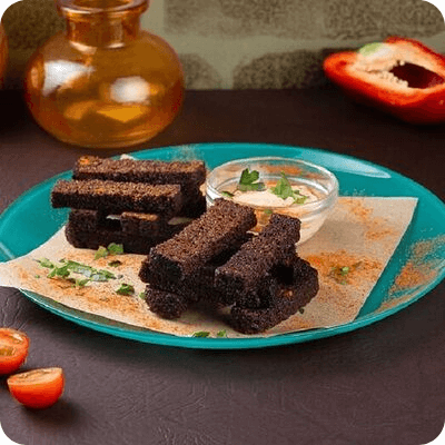 Гренки бородинские с чесноком