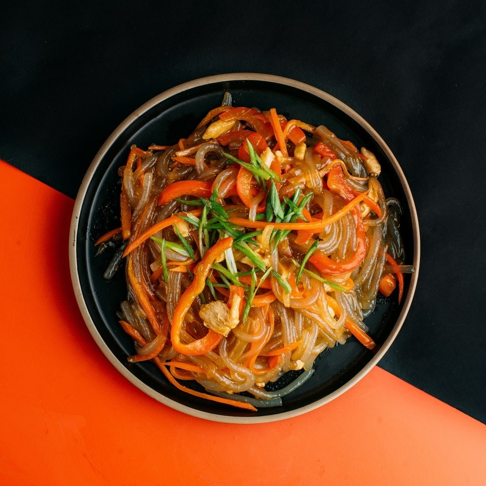 Стеклянная лапша с курицей