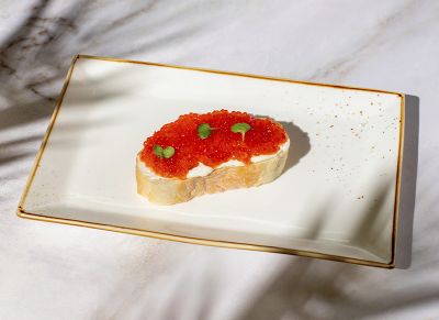 Красная икра со сливочным сыром