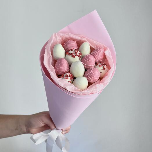 Букет из клубники «PINKY LOVE»