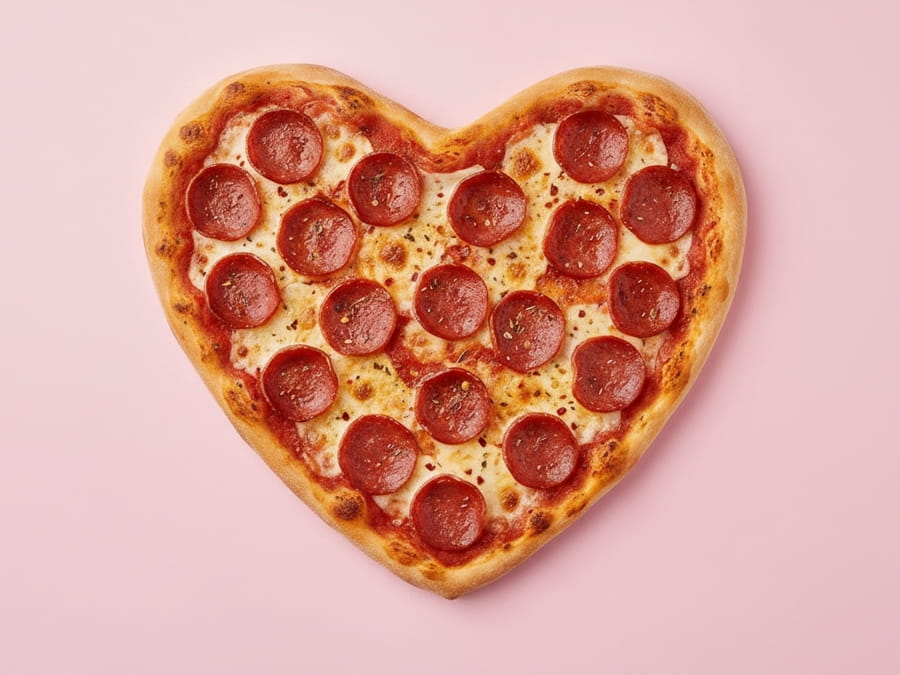 Пицца сердце