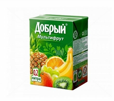 Сок Добрый мультифрукт 0,2 л.
