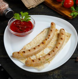 Колбаски куриные с перцем