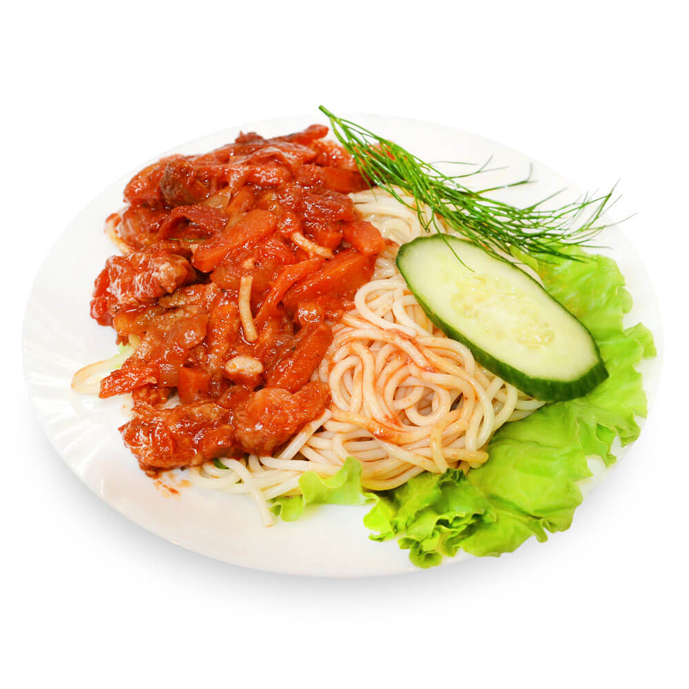 Свинина с овощами