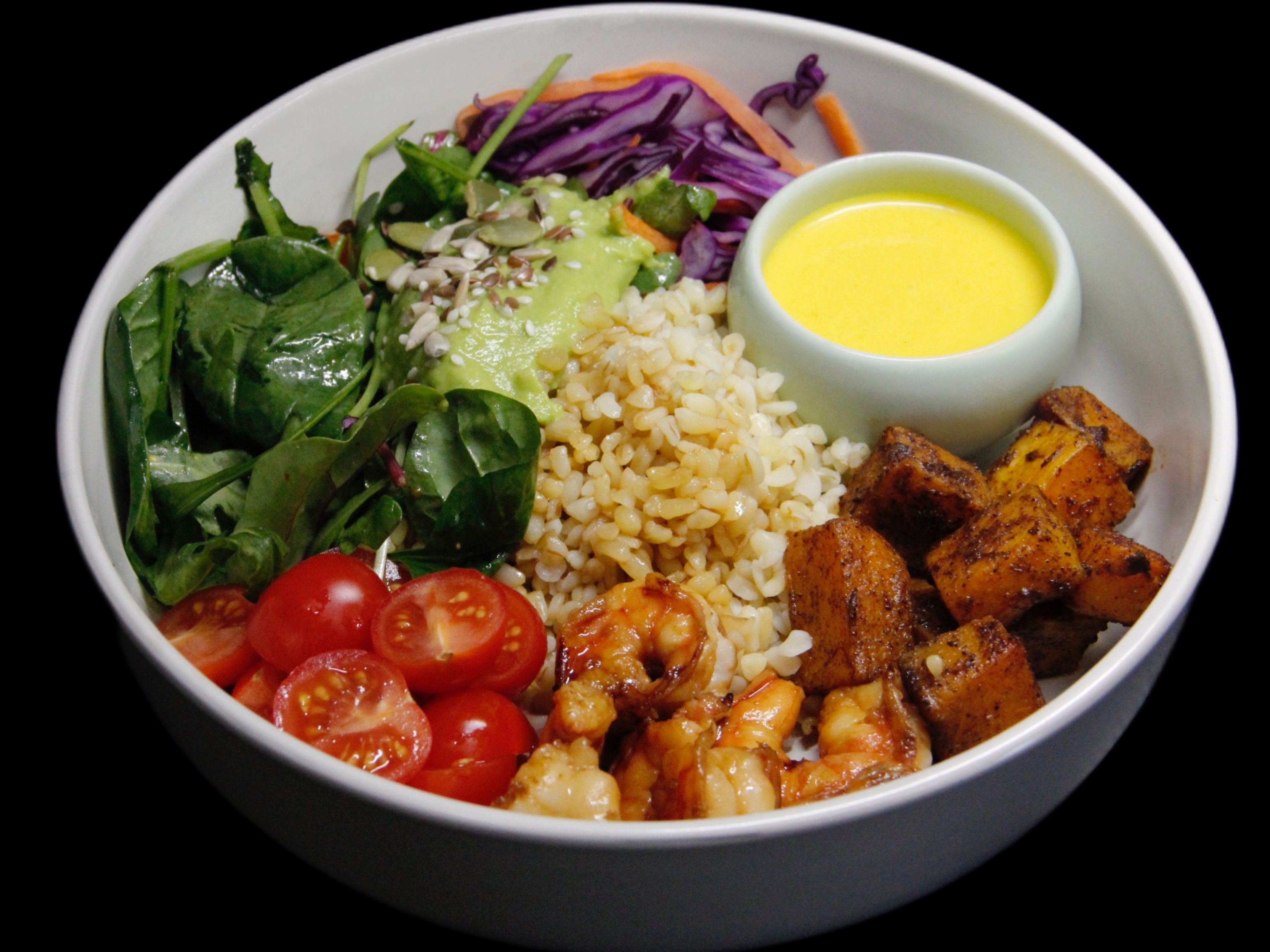 Боул с креветками