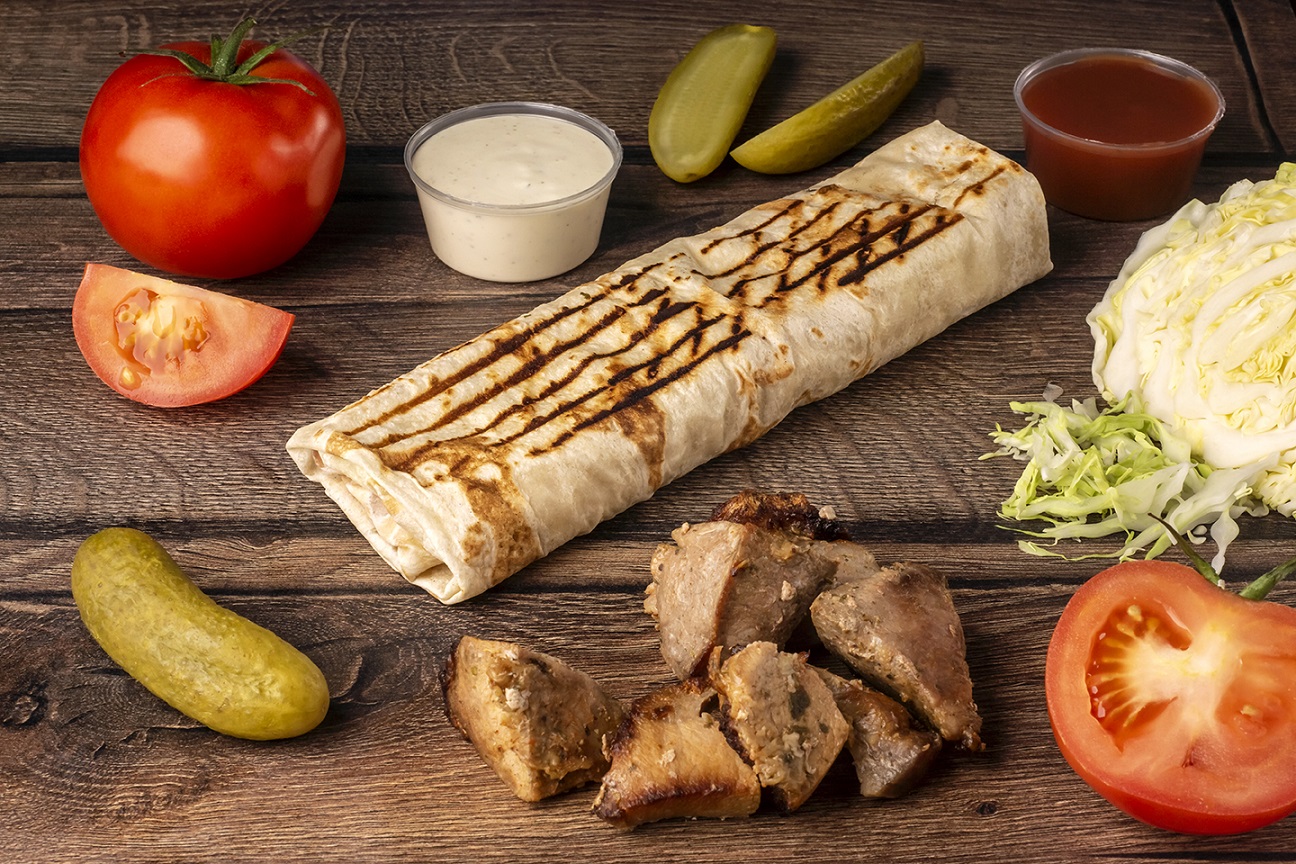 ШАВЕРМА ДВОЙНАЯ СВИНИНА МЯСНАЯ