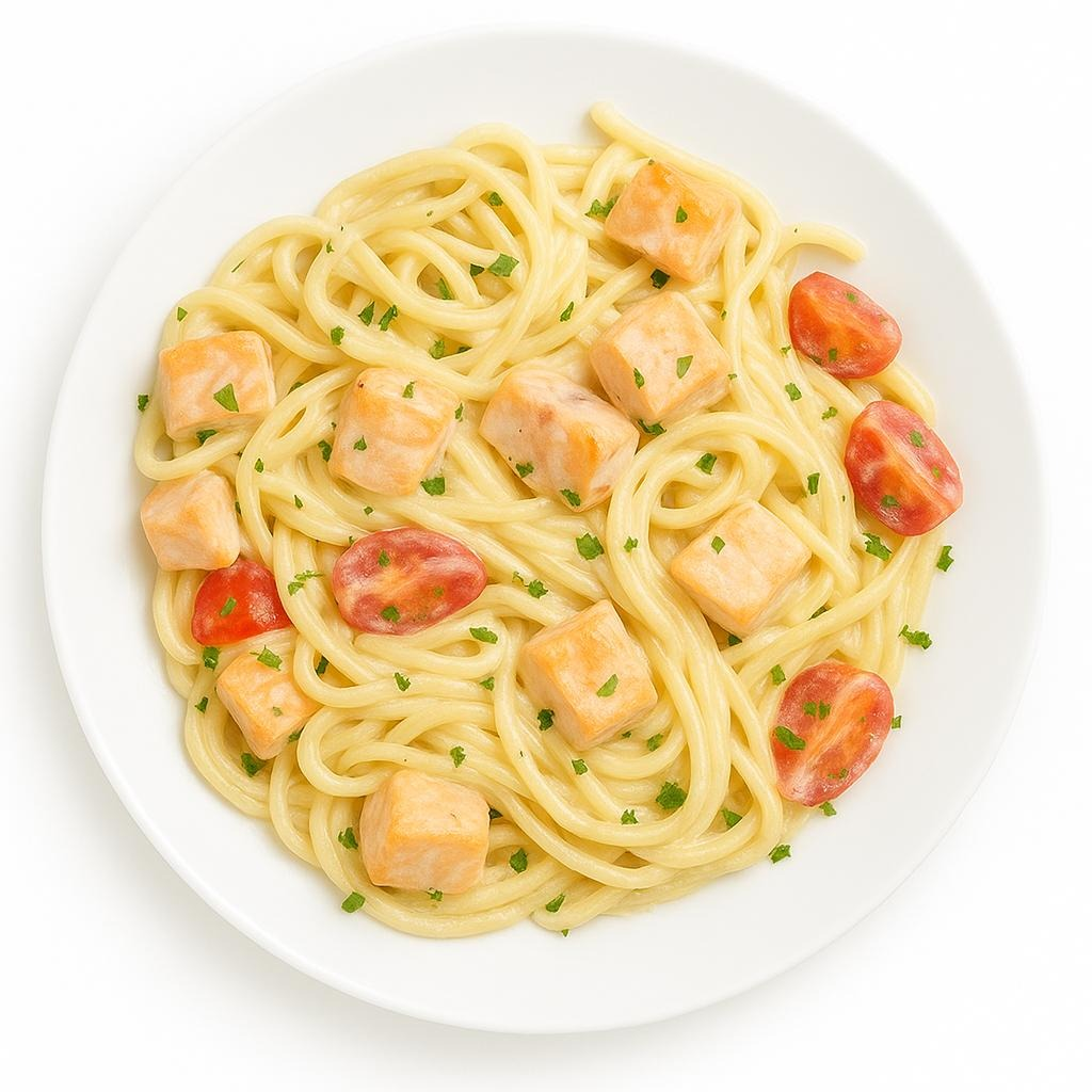 Паста с лососем