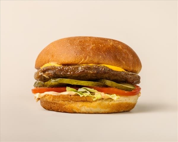 Фирменный бургер из мраморной говядины с соусом гриль