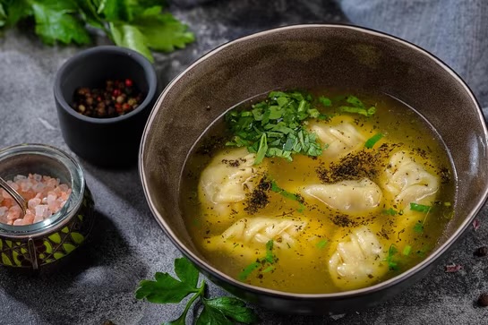 Кюрза из баранины с бульоном