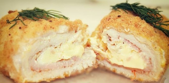 Кордон блю + гарнир (гречка)