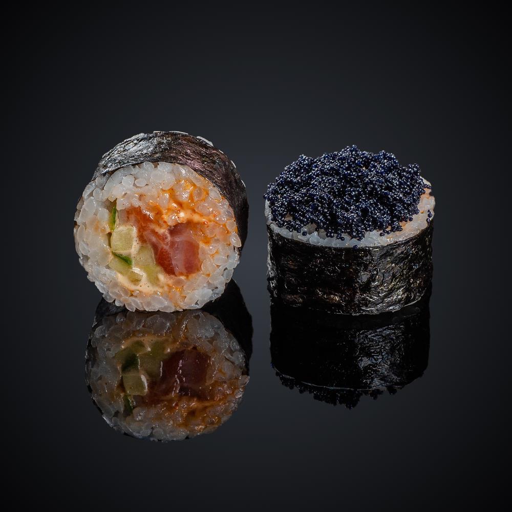 Salmon in black