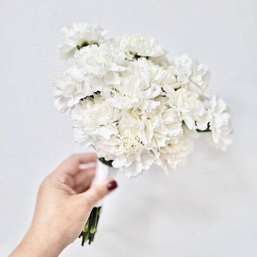 Свадебный букет «Люблю всем сердцем» из диантусов