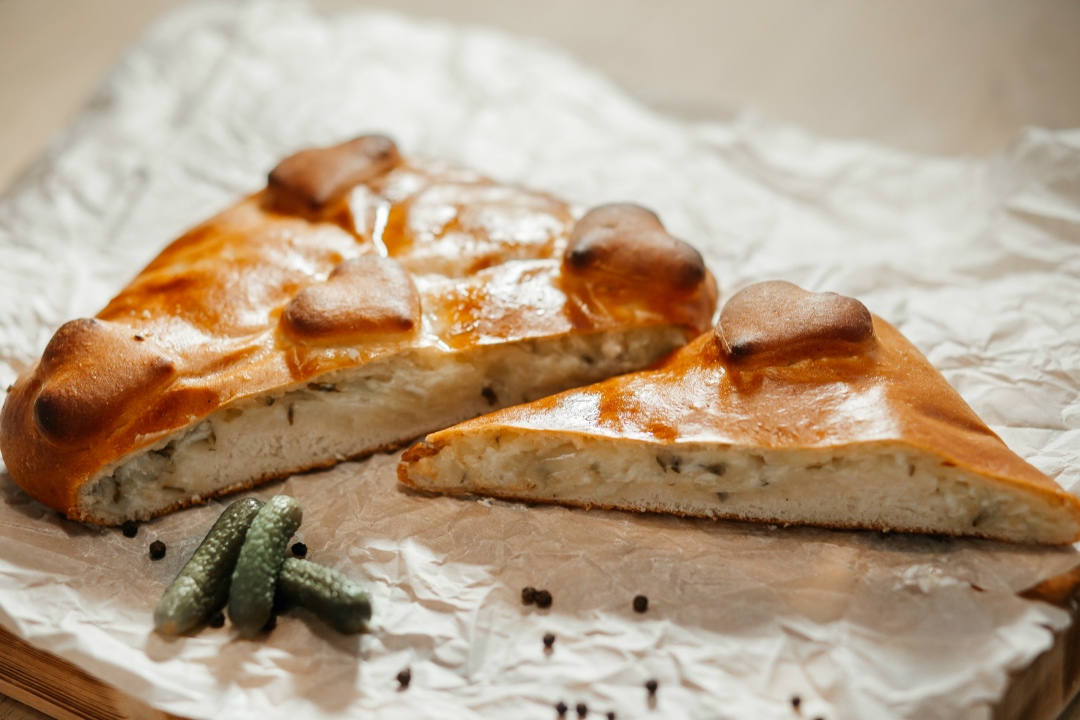 Пирог Скандинавский с картофелем и солеными огурчиками