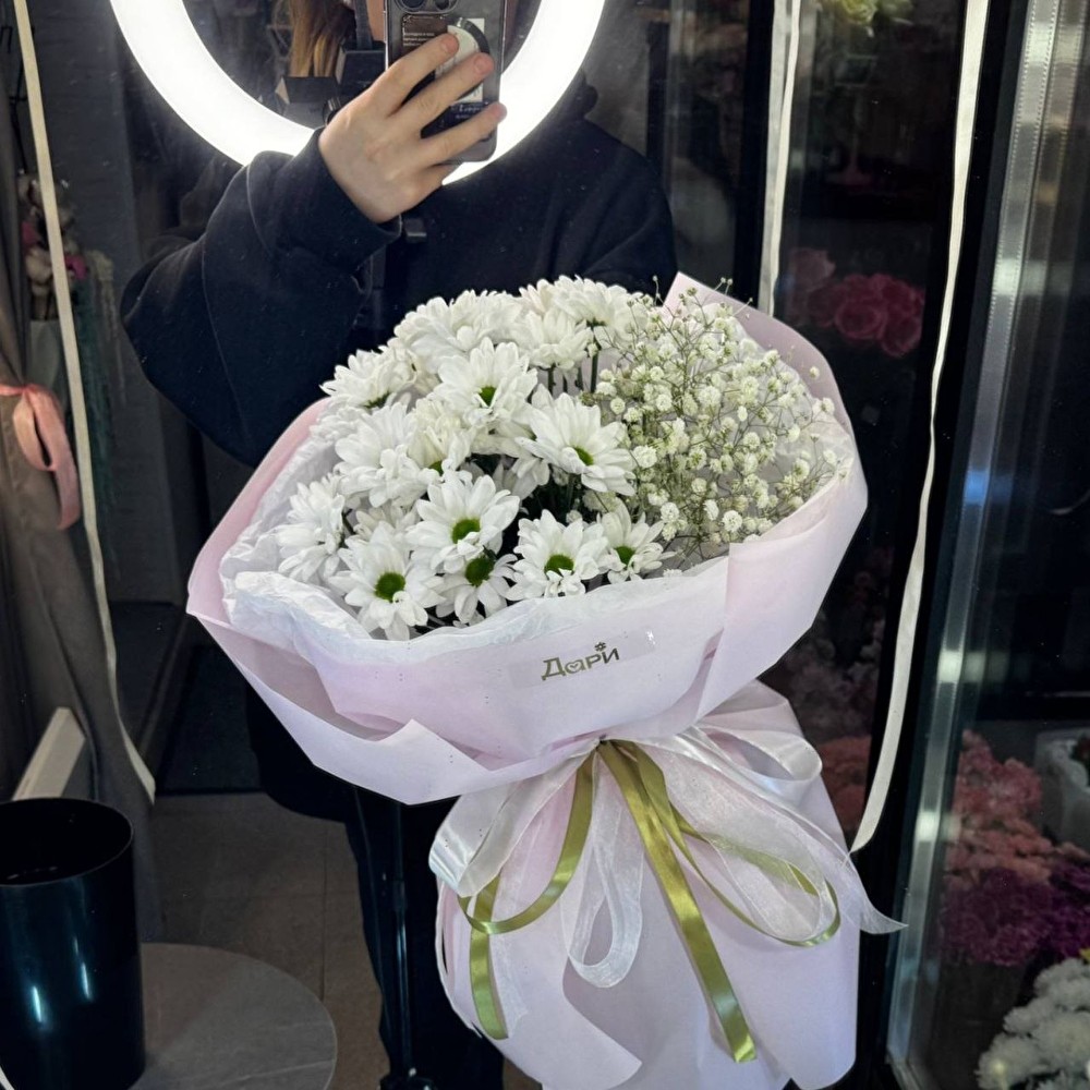 №19 Воздушная ромашка с гипсофилой