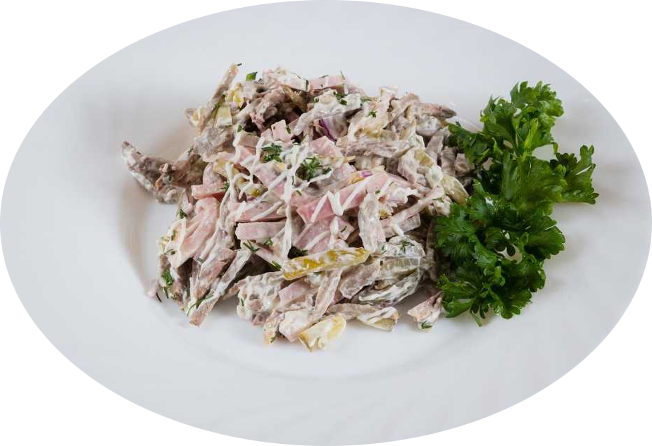 Мясной салат