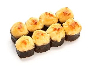 Запеченный с копченым лососем