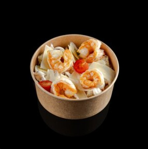 Салат Цезарь с креветками