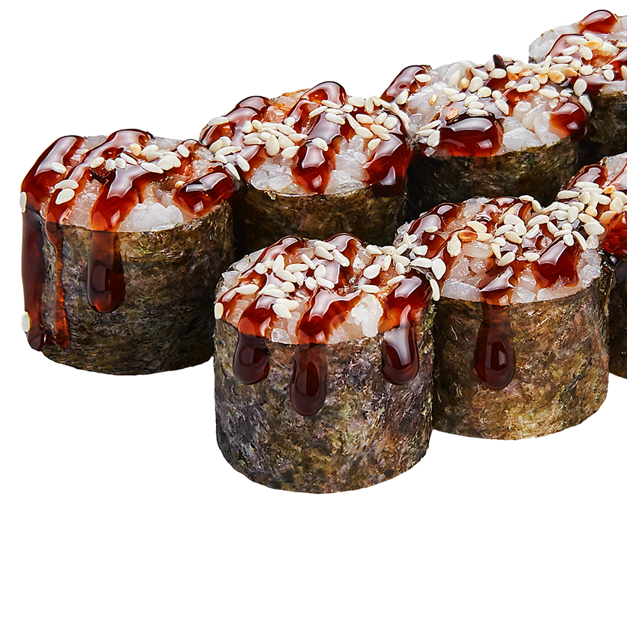 Маки с угрем