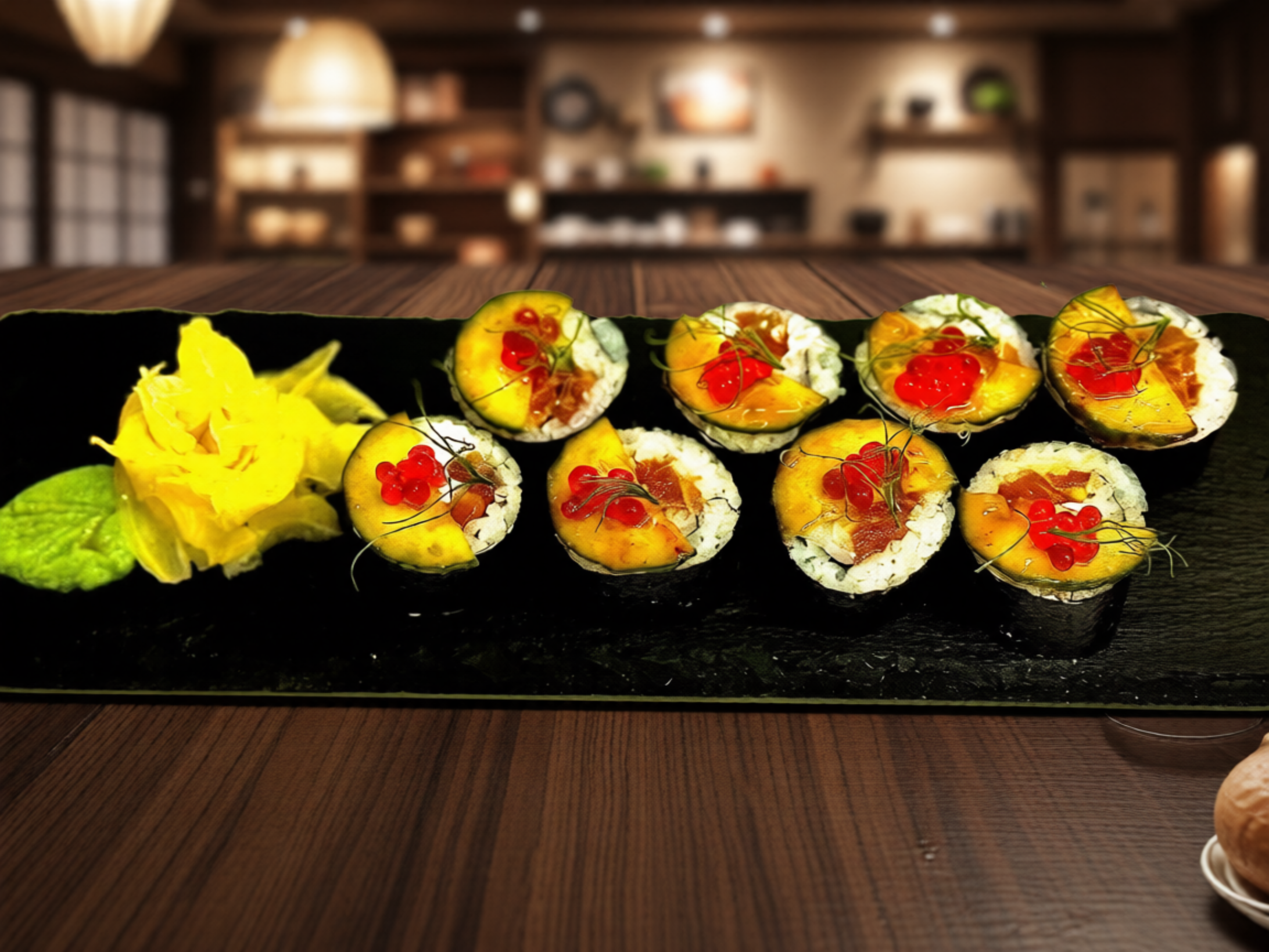 Ролл с лососем