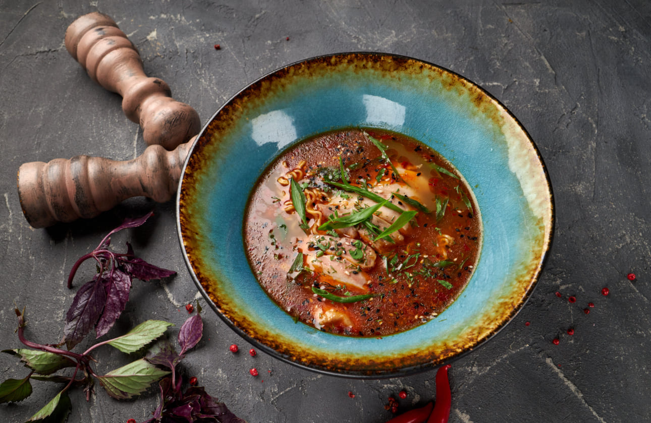 Мисо рамен чили с цыпленком