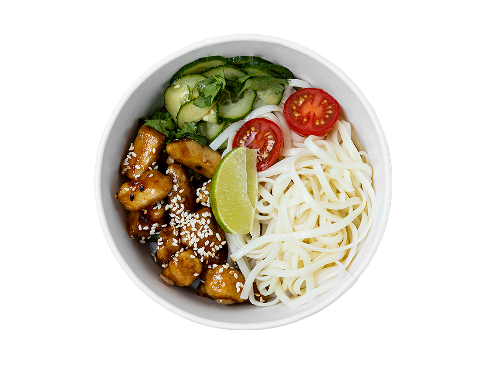 Курица по-тайски с лапшой