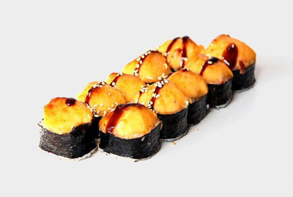 Запеченный с курицей