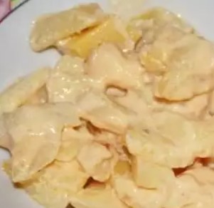 Картофель в сметане