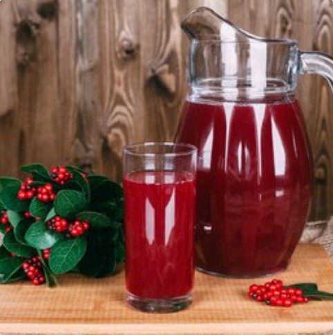 Домашний клюквенный морс